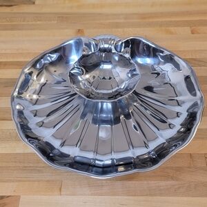 Wilton Armetale Shell Small Sauce/Hors d'Oeuvre Platter